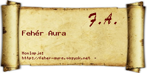 Fehér Aura névjegykártya